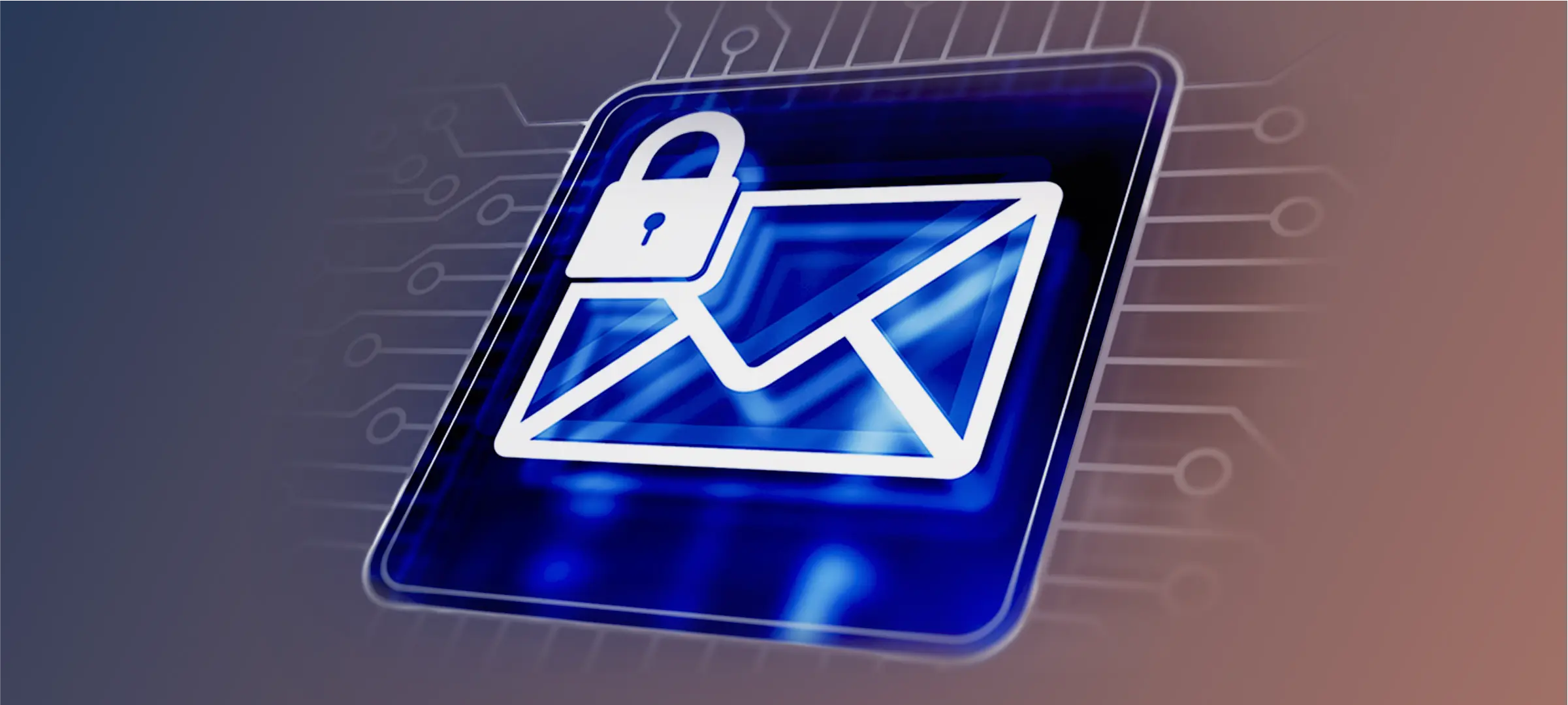 Secure email icon representing protection against spoofing and phishing attacks
