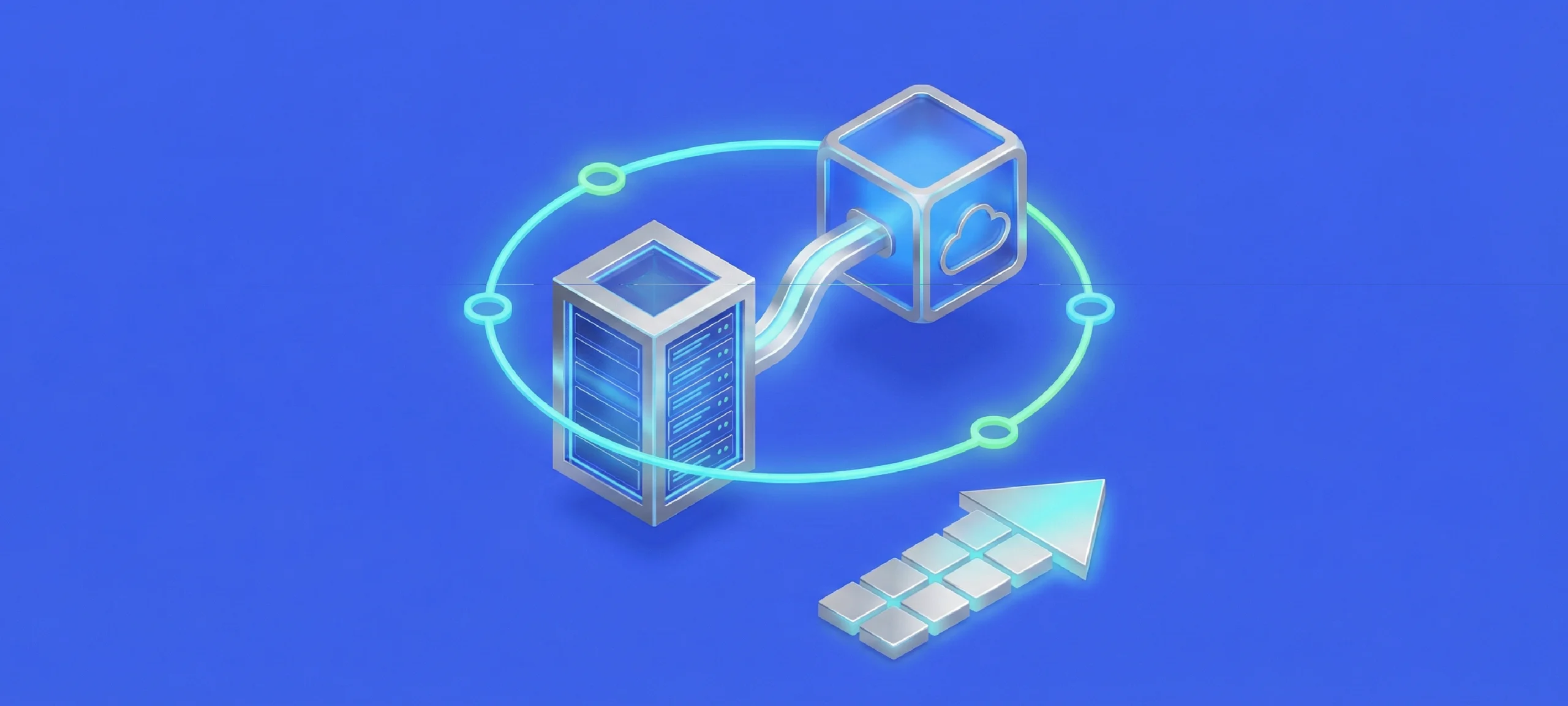 Hybrid data centre connecting on-prem servers and cloud infrastructure