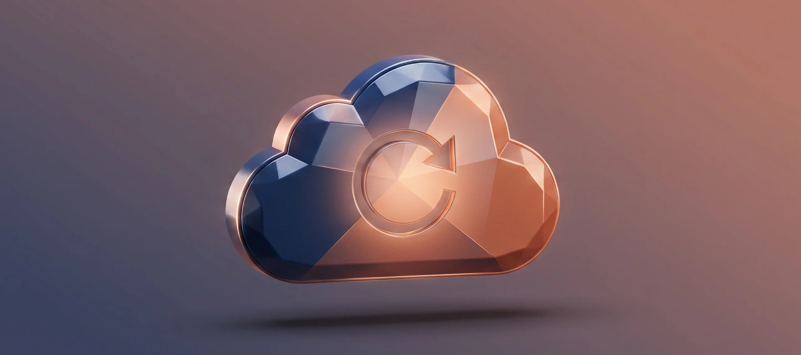Recoverable 3D cloud icon representing Microsoft 365 backup for Exchange, SharePoint and OneDrive