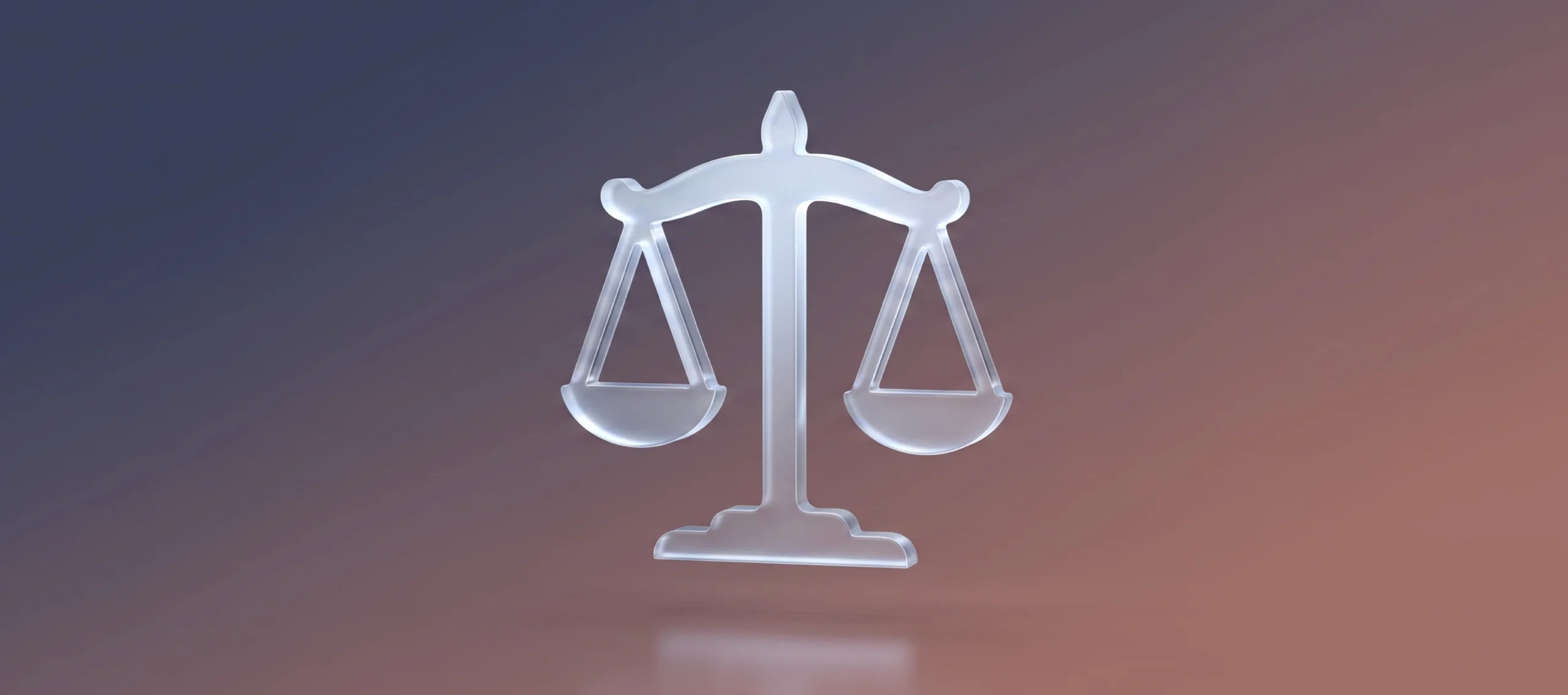 AI governance for SaaS balanced glass scales representing safe AI delivery and regulatory compliance