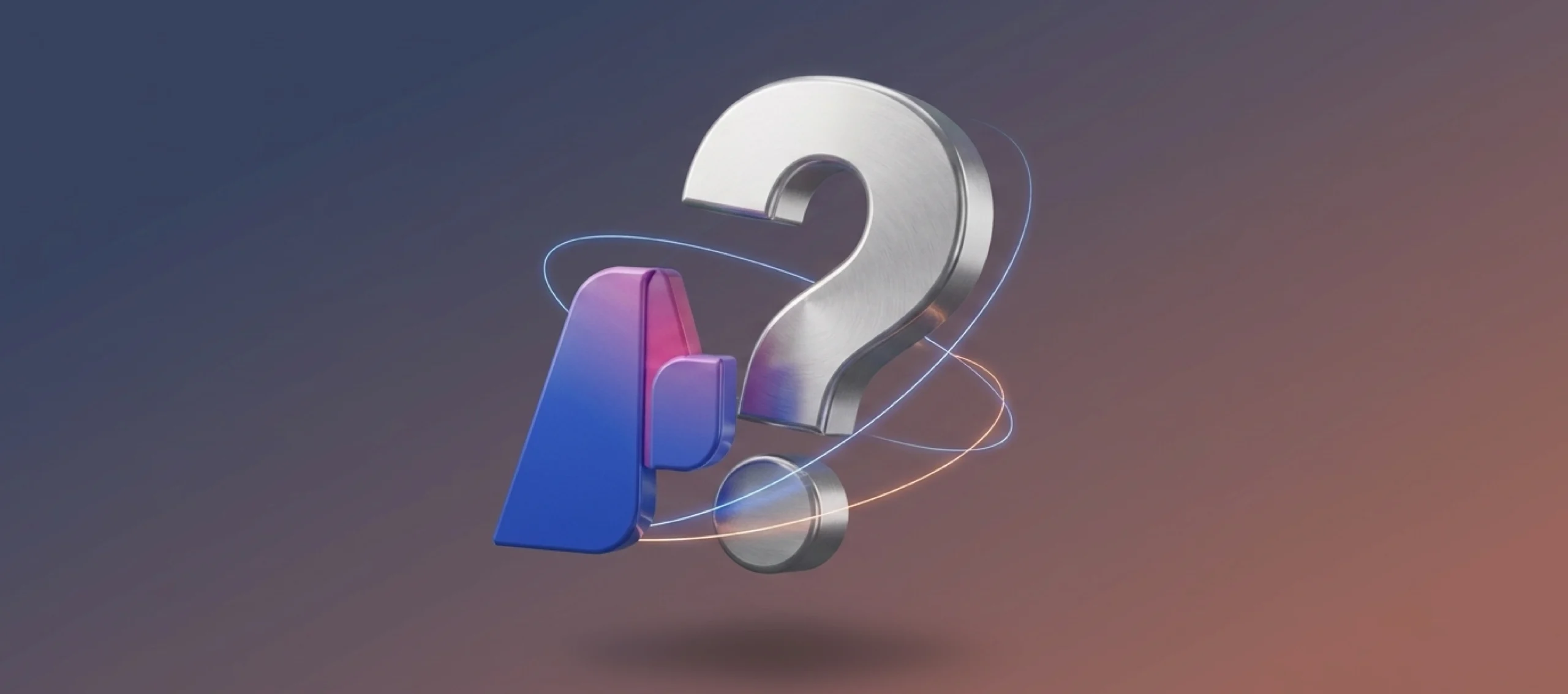 AI Foundry explained: Azure AI Foundry logo beside a metallic question mark with glowing orbit rings